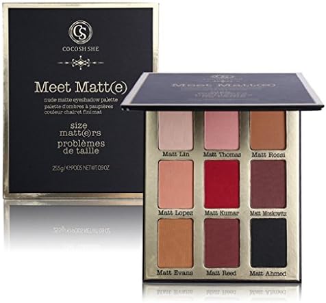 Axcv5 9 Matte Warm Colour Waterproof Eyeshadow Palette with Mirror (FBA_989lin)
