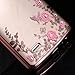 ZHFLY secret Garden TPU Case compatible LG G Stylo mobile phone,Glitter Bumper Bling Butterfly Soft Silicone Flip Back Cover + Love Heart Ring Stand for LG G Stylo, G4 Stylus, Rose Gold Bumper +Stand