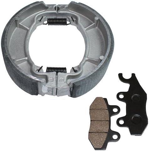 Caltric Front Brake Pads & Rear Brake Shoes Compatible With Honda Cmx250C Cmx250C2 Rebel 250 1996-2004 New