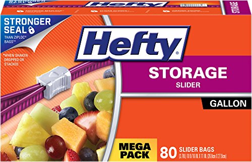 Hefty Slider Storage Bags (Gallon, 80 Count)