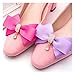 ZAKIA Women' Ribbon Bow Crystal Pendant Removable Shoe Clips Clutch Wedding Decoration Pack of 2
