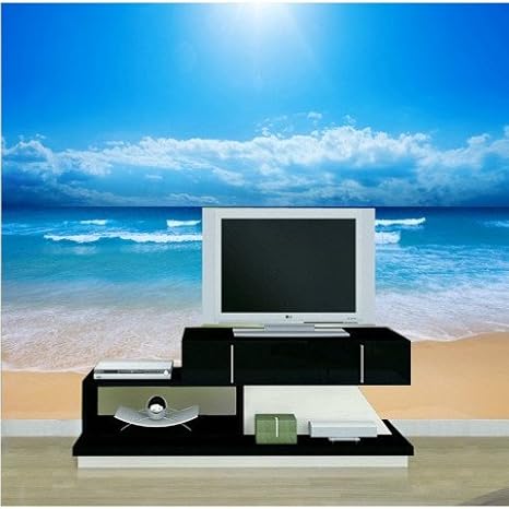 Amazon Sproud 大きな壁画壁紙暖かい海の背景の壁紙 0 Cmx 140 Cm のリビングルームの Tv の壁映画 テレビ壁 壁紙
