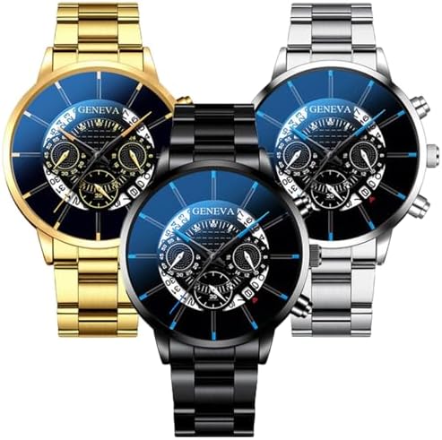 28-Piece Unisex Quartz Watch Set with Roman Numerals, PU Leather Bands Amazon.com: TANEMUDO 28 Pcs Assorted Platinum Watch Sets for  main image 4