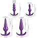 Rubber Massager Bed B-UTT an-usPlug Toys for Women Men Purple Pack of 4