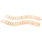 Bigjigs Rail Wooden Crazy Track (Pack of 2) - Other Major Wooden Rail Brands are Compatible