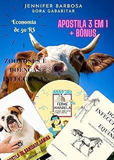Livro Sanidade Animal: Doenças e zoonoses + BONUS (caninos, equinos, animais de produção, arboviroses). (Resumos em Medicina Veterinária)