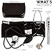 White Coat Deluxe Aneroid Sphygmomanometer Professional Manual Blood Pressure Cuff Monitor with Adult Sized Black Cuff Plus White Coat Stethoscope and LED Penlight with Pupil Gauge