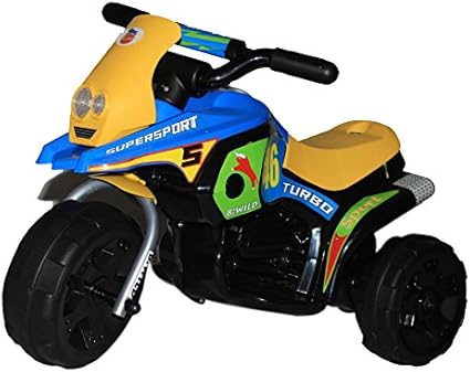 Brunte Battery Operated Kids Rideon Bike Turbo Blue