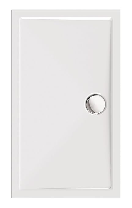 AquaSu I Acryl - Dusch - Wanne tEso 70 I 120 x 70 cm I Weiß I Duschwanne I Brausewanne I Bad I Badezimmer