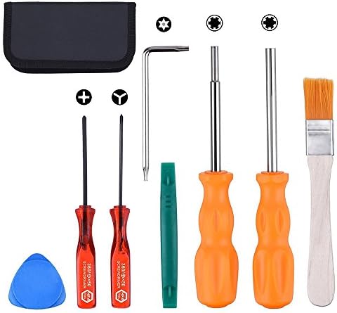 Screwdriver Set for Nintendo Switch,iDeep Professional Security Screwdriver Game Bit Tool Set 3.8 mm 4.5 mm Full Tool Kit for Nintendo NES SNES N64 Sega Game Boy and Consoles Include Carrying Bag