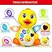 BestFire® Musical Dancing and Singing Duck Toy – Walks, Flaps Wings - 6 Songs, Speaking and Sound Effect Modes - Toys Gift for Babies, Toddlers, Kids