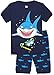 Children Shark Pajamas Boys Sleepwear Kids Cotton Short Sets Size 3Y
