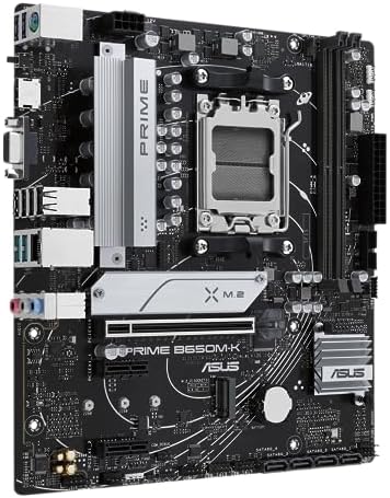 PRIME B650M-K, Scheda Madre AMD mATX, Slot DDR5, Nera