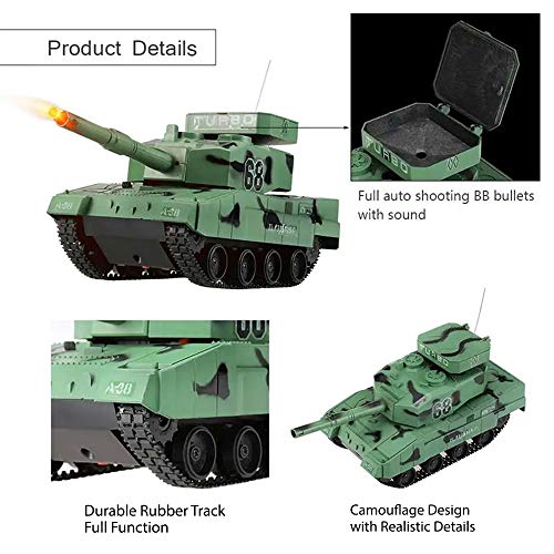 RC Power BB Tank Radio Remote Control Military Battle Tank That Shoots