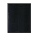 Blueline Executive Notebook with Ribbon Bookmark, 1-Subject, Medium/College Rule, Black Cover, (75) 10.75 x 8.5 Sheets
