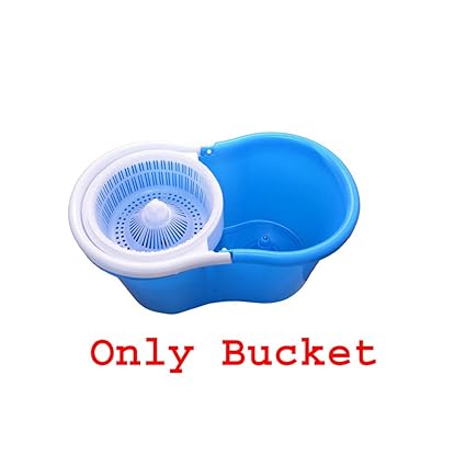 GTC Plastic Easy Magic Floor Mop 360 Degree Bucket (Multicolour)