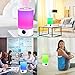 Cool Mist Humidifier, 3L Top Fill Ultrasonic Humidifier for Bedroom with 7 Colors Night Light and Remote Control, Adjustable Mist Levels, Optional Timer, 6 Dimmer, Super Quiet Operation (White)