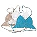 wonuu Women Summer Beach Crochet Top Bralette Knit Bra Bikini White