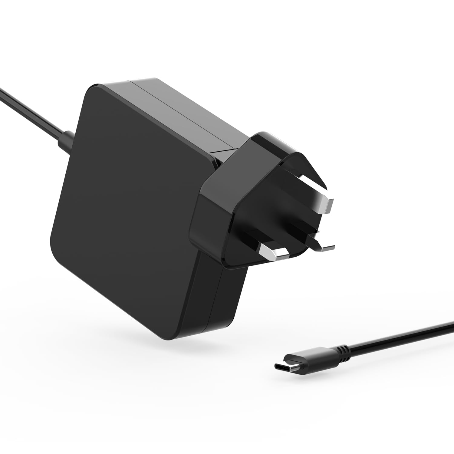 65W USB C Charger UK Plug with 1.7m Cable for MacBook Air/Pro, Dell XPS 13 9300 9310 9320, Lenovo ThinkPad E14 E15 E480 E490, HP Spectre, USB-C Laptop Power Adapter 20V 3.25A