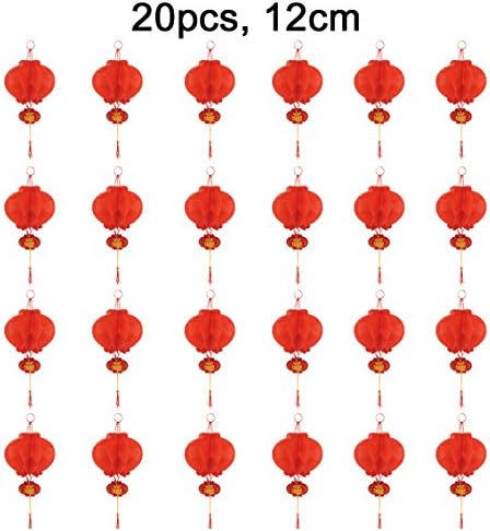 New Year Lanterns Red Lanterns 5" (12 cm) Set of 10 for Chinese Spring Festival Wedding Festival Restauran Decoration - 100% Satisfaction Guarantee!