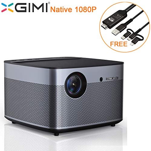 DLP Projector, Home Theater, Native 1080P LED Video Projectors, XGIMI H2 6000 Lumens WiFi Mini HD Projector 300" Display Stereo Speaker Smart 3D Cinema with Android Perfect for Gaming and Movies