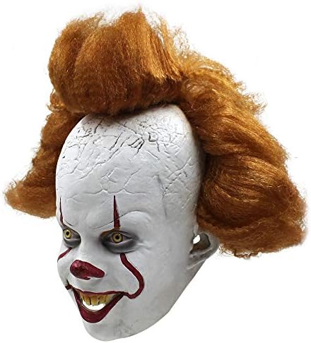 Clown Mask Scary Halloween It Clown Mask,Creepy Pennywise Horror Joker Costume Cosplay Decoration Party Props