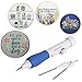 Magic Embroidery Pen Punch Needles, Embroidery Pen Set,Embroidery Patterns Craft Tool Including 50 Color Threads for DIY Sewing Cross Stitching and Knitting Sewing Tool (Colorful)