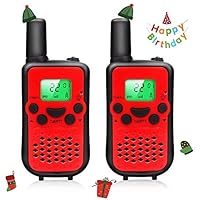 Camkiy Walkie Talkies for Kids Age 3-10, 5KM Long Distance Walky Talky with 312 Group Channels, VOX Hands-Free and Crystal Sound