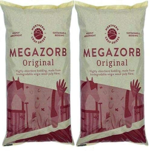 Megazorb 2 x bedding highly absorbent 2 x 85L bags