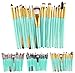 Gillberry 20 pcs Makeup Brush Set tools Make-up Toiletry Kit Wool Make Up Brush Set (Black)