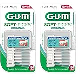 GUM Soft-Picks Original - 150 Count - Pack of 2