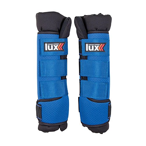 Lux Ceramic Therapy Horse Quick Wraps, Therapeutic Leg Wraps for Injury Prevention and Rehab, Set of 2 - Medium