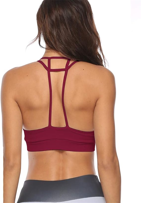 Amazon Tivivose 下着 スポーツ レディース 人気 女性 妊婦 スポーツ ジム フィットネス 運動 ヨガ ロゴ 吸汗速乾 Womens Yoga Sports Running Bra フィットネス トレーニング スポーツブラ 通販