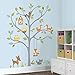 RoomMates RMK2729SLM Woodland Fox & Friends Tree Peel and Stick Wall Decals