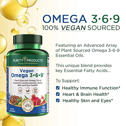 Purity Products Omega 369 Vegan and Vegetarian Omega Formula “5 in