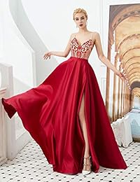 Vestidos de lentejuelas con bolsillos y correa de espagueti, con trabilla