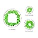 Hangnuo 5 PCS Hula Skirt Hawaiian Costume Set with Green Leaves Necklace Bracelets Headband, Luau Party Favors for Adults Women and Men