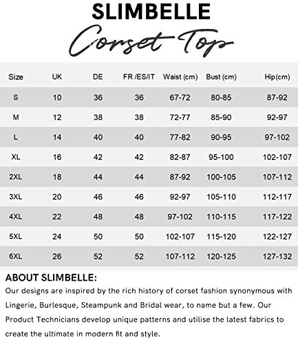SLIMBELLE-Bustier-Corsetto-Top-in-Pizzo-Floreale-Disossato-Overbust-Gothic-Sexy-Cincher-per-Natale-e-Feste-con-1-Perizoma