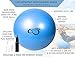 Live Infinitely Exercise Ball (55cm-95cm) Extra Thick Professional Grade Balance & Stability Ball- Anti Burst Tested Supports 2200lbs- Includes Hand Pump & Workout Guide Access