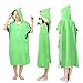 WloveTravel Microfiber Changing Towel Quick Dry Hooded Bath Robe Surf Poncho Beach Beach Sunscreen Cloak (Fruit Green)