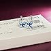 Brilla Women's Butterfly Hoop Earrings Stud Jewelry with Swarovski Crystals
