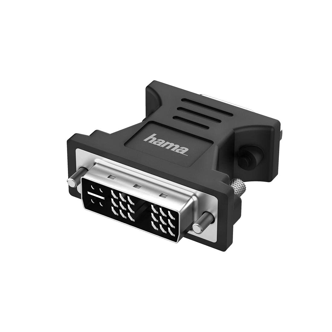 Hama DVI to VGA Adapter (Monitor Adapter Full HD, DVI Male - VGA Female, Video Adapter for PC, Notebook for Connecting to Monitor, TV, Projector)