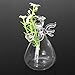 Brccee AC Angel Hanging Glass Angel Flower Vase Plant Flower Vase Hydroponic Office (S)