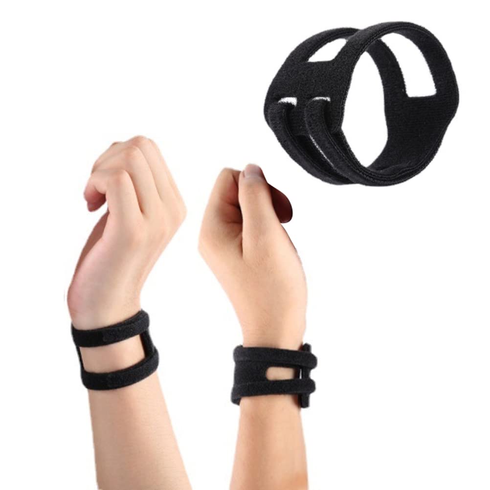Eeauytr 2PCS TFCC Wrist Brace, Adjustable Wrist Brace for TFCC Tear, Portable Breathable Adjustable Support Straps for Ulnar Sided Wrist Pain Relief, One Size Fits Most