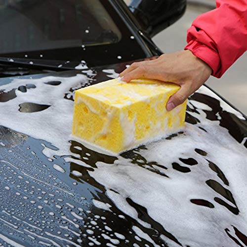 TriPole Car Cleaning Sponge Car Wash Sponge Artifact 4 Pack Non