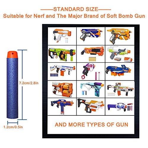 AMOSTING Refill Darts 100PCS Bullet for Nerf N-Strike Elite Zombie Strike Rebelle - Blue