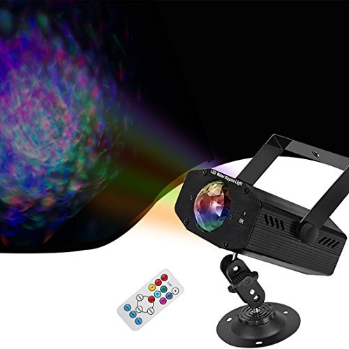 Home Party Lights Projector Water Ripples Wave Effect Ocean Night Light Disco Light 12W with Remote