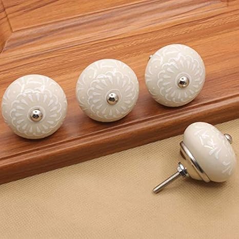 Sala Fnt 4pcs Hot Sale Round Ball Ceramic Cabinet Knob Cupboard