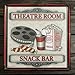 Ialwiyo Home Decor metal Tin Sign Theater Snack Bar Tin Sign Vintage Metal Plaque Poster Bar Pub Home Wall Decor