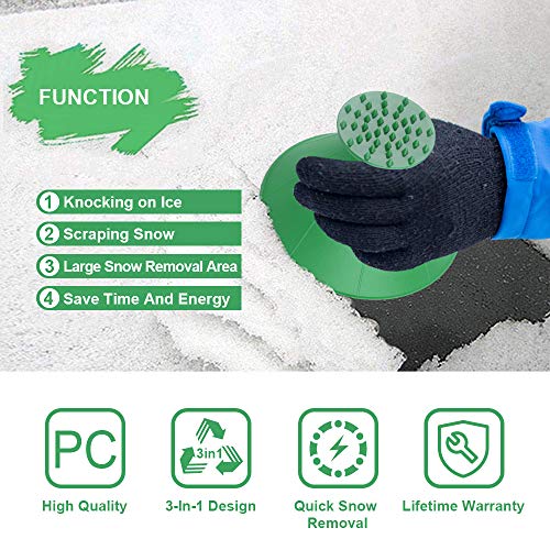 Ronde ijskrabber voor auto, sneeuwschep, ijskrabber Hirundo magische ijskrabber auto reiniging sneeuwschepje gereedschap… - Afbeelding 3